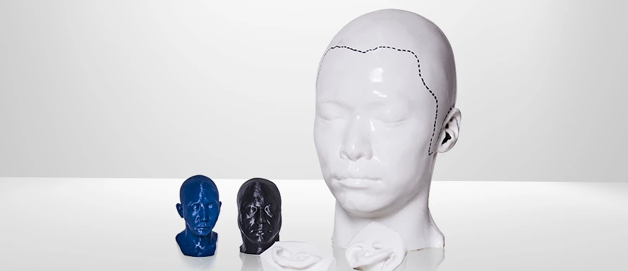 3Dプリンタでの出力の写真